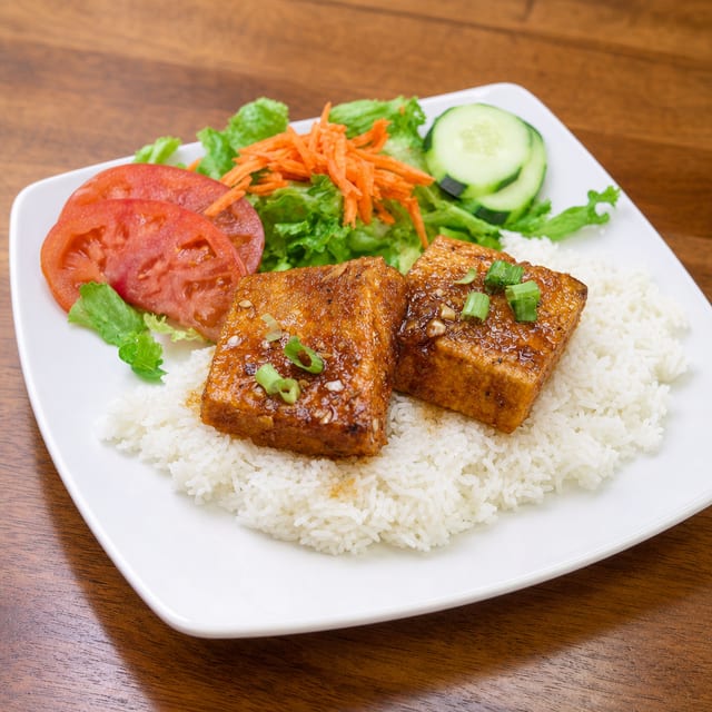 Vegetarian Lemongrass Tofu.